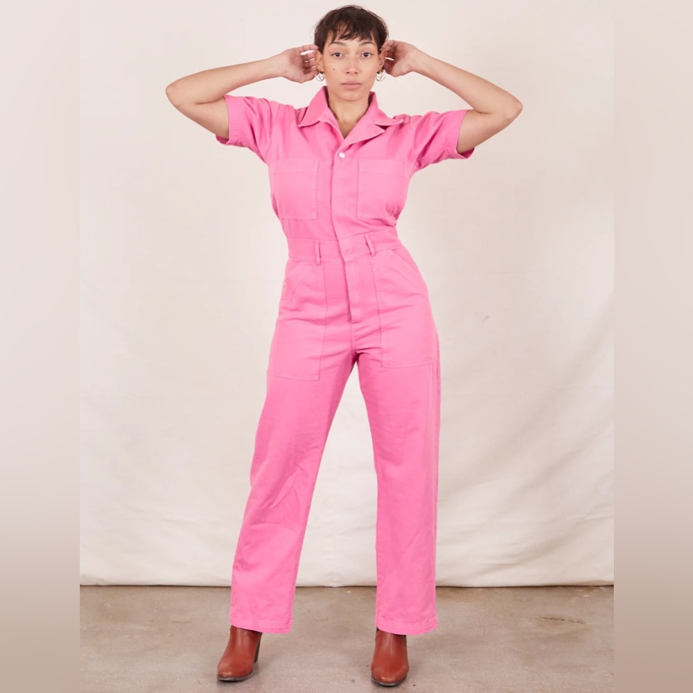 Big Bud Press Short Sleeve Jumpsuit NWT - Bubblegum Pink - Size Small